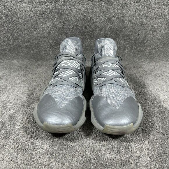 Adidas Harden Vol 4 EH2412 Mens Size 11.5 Gray White Basketball Shoes Used main image 4